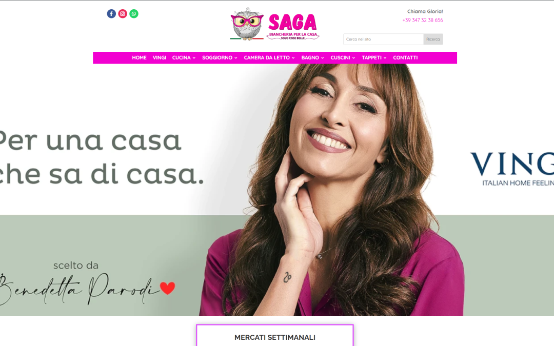 SAGA · Biancheria per la casa